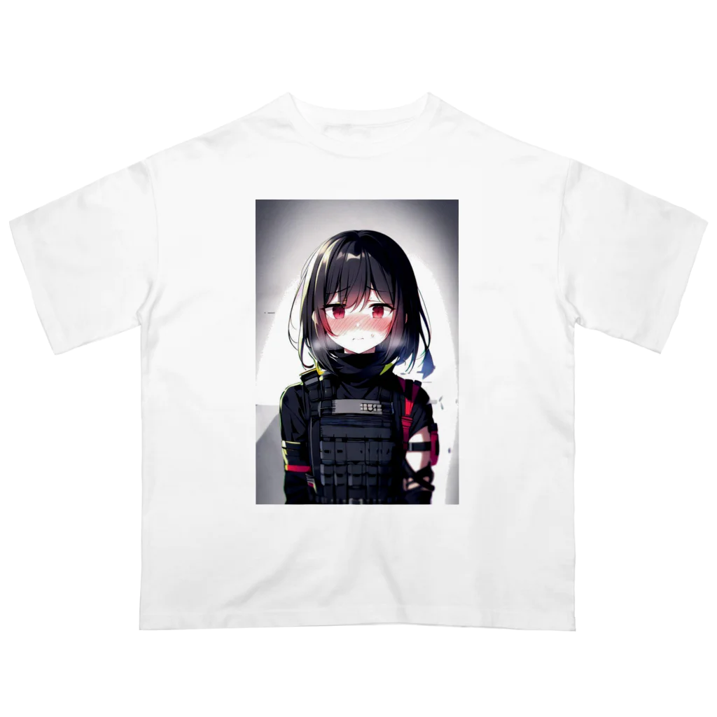 キャラクターグッズの【戦闘員少女】人工呼吸...ですか？... オーバーサイズTシャツ