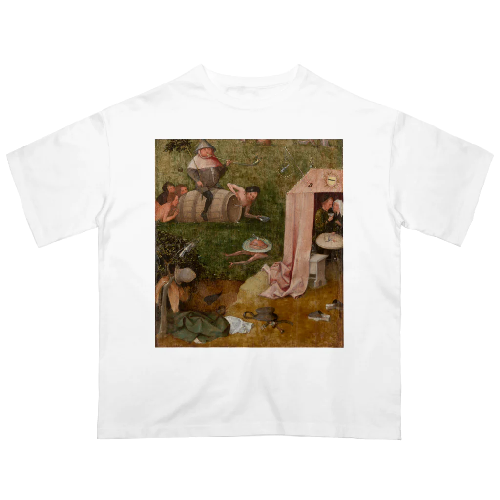 世界美術商店の大食と快楽の寓意 / Allegory of Intemperance オーバーサイズTシャツ