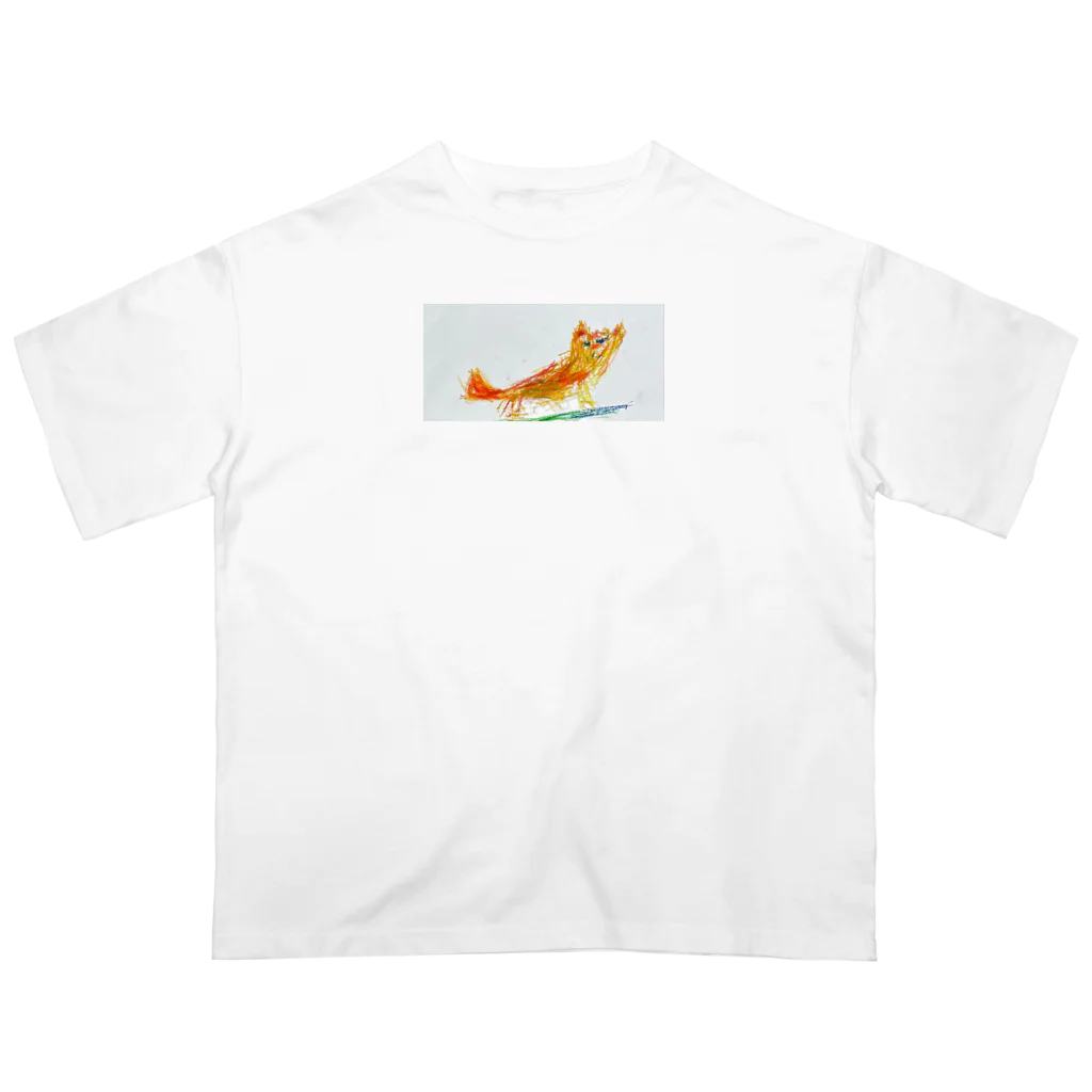 Creator_Dad-crocodileのキュートな子猫のイラスト オーバーサイズTシャツ