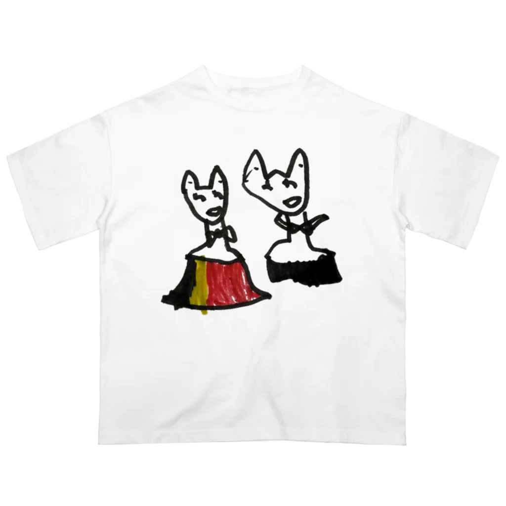 BWfamilyのおやまのきつねのおんなのこ Oversized T-Shirt