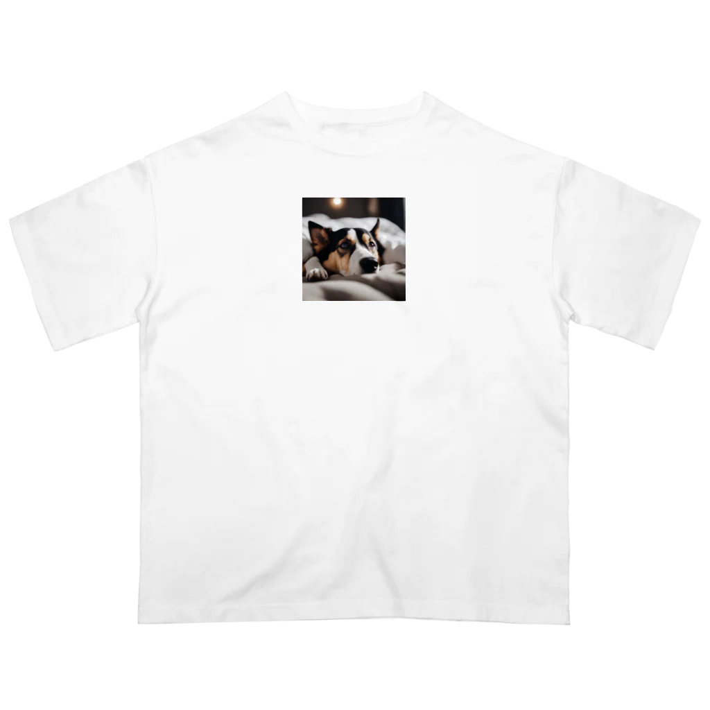 クロスクリエイティブのぬくぬく犬生活 Oversized T-Shirt