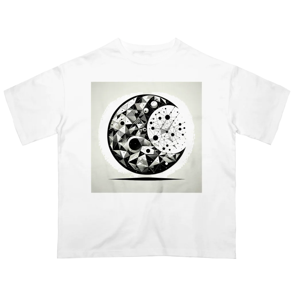 BochiBoochi-walkerのジオメトリーA9 Oversized T-Shirt