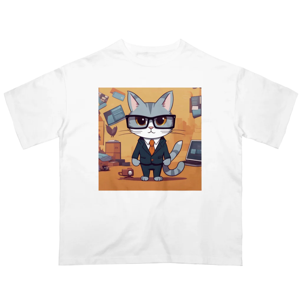 アニマルセラピーのキャット・イン・スーツ オーバーサイズTシャツ