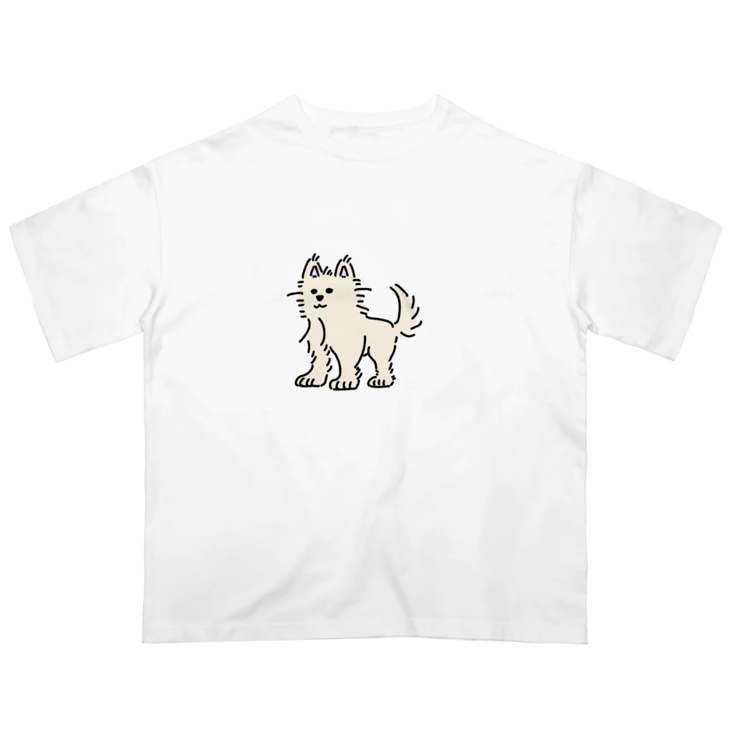 shift_のかわいいぬ(色付き オーバーサイズTシャツ