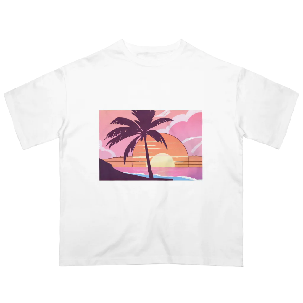 バザールアヤカリーの夕焼け Oversized T-Shirt