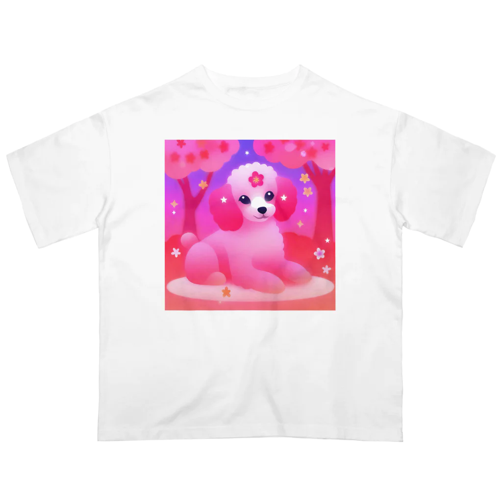 ふぇありぃているのお花見犬 Oversized T-Shirt