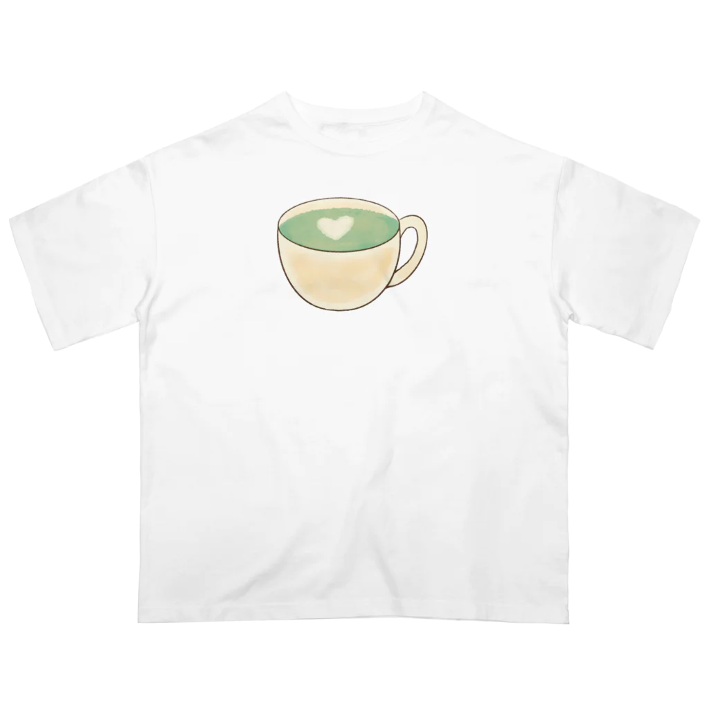 orange_honeyの抹茶オレ　ワンポイント オーバーサイズTシャツ