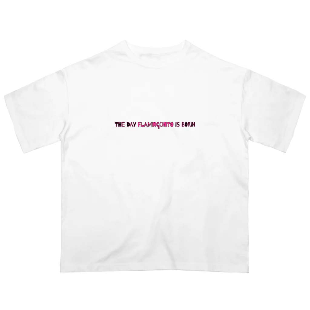 フラミンゴ🦩の【コンうま［英字］】 オーバーサイズTシャツ