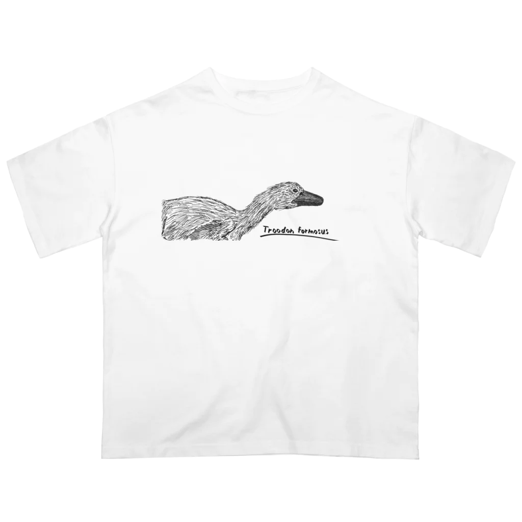 koseibutsu25のトロオドン　フォルモスス　グッズ オーバーサイズTシャツ