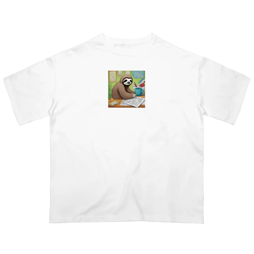 hobopoの"A Sloth Trying Various Things"  Oversized T-Shirt