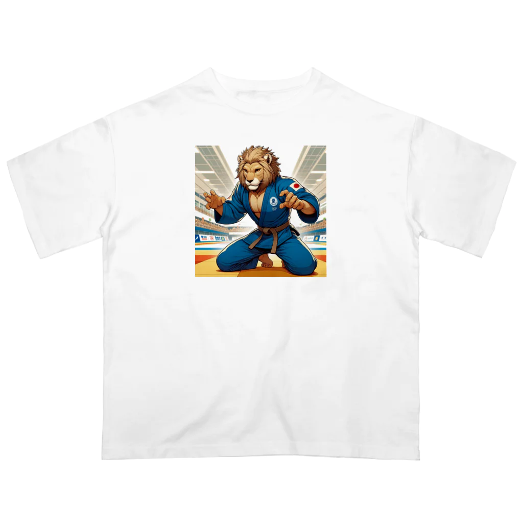 GANZのライオン柔道師範 オーバーサイズTシャツ