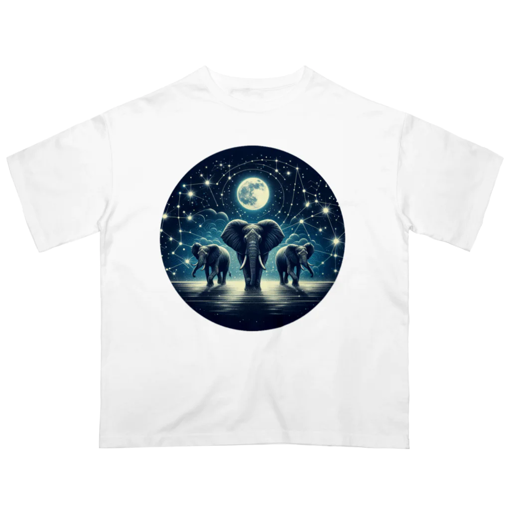 FUMYのNight  Elephant Symphonic オーバーサイズTシャツ