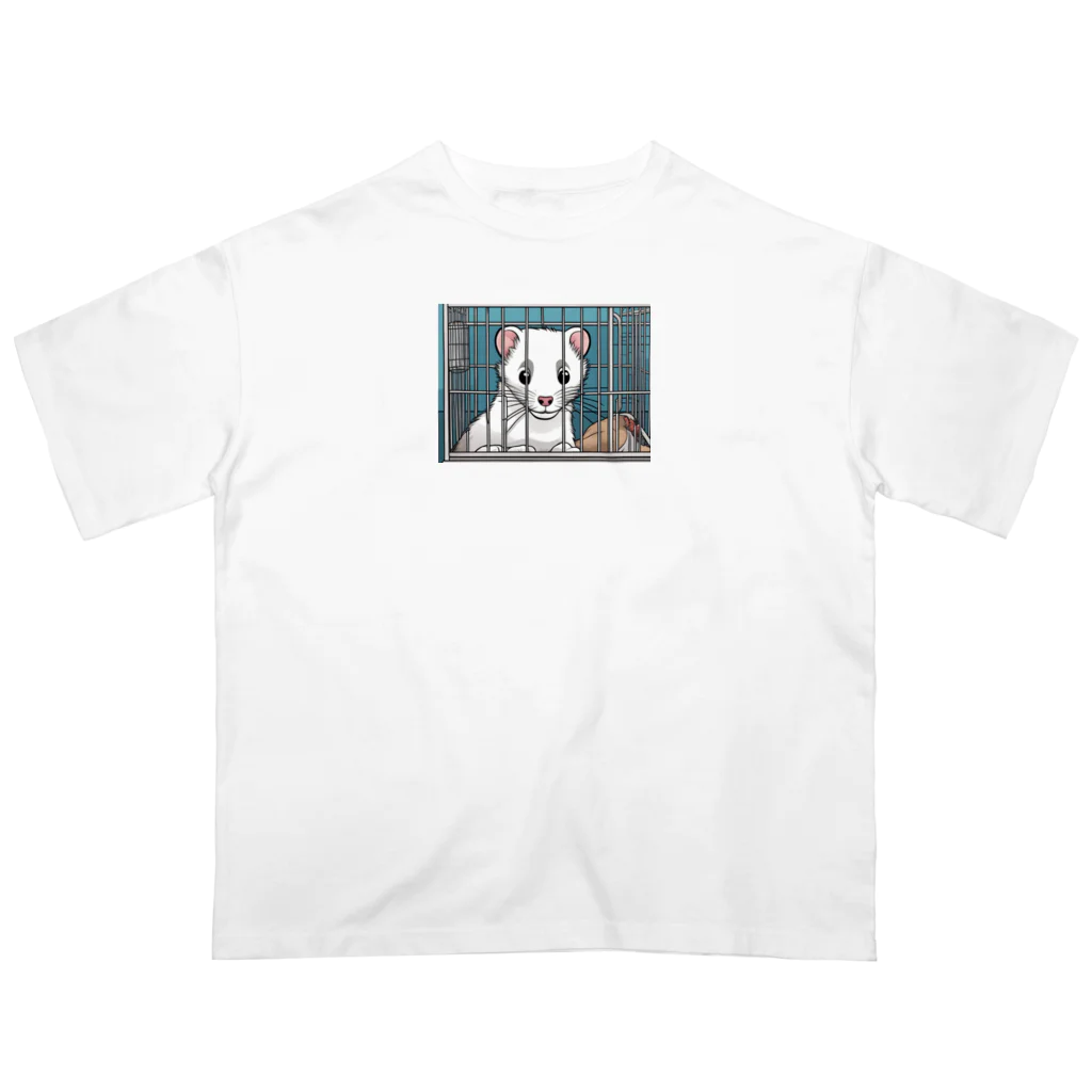 ai-open-202402のフェレット オーバーサイズTシャツ