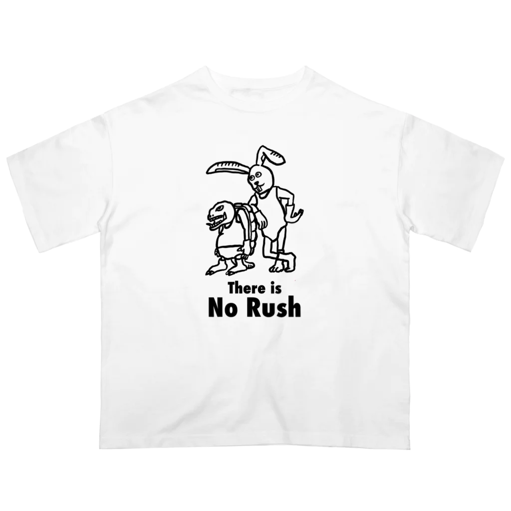 ぐどん屋（現代凡人）のうさぎとかめ オーバーサイズTシャツ