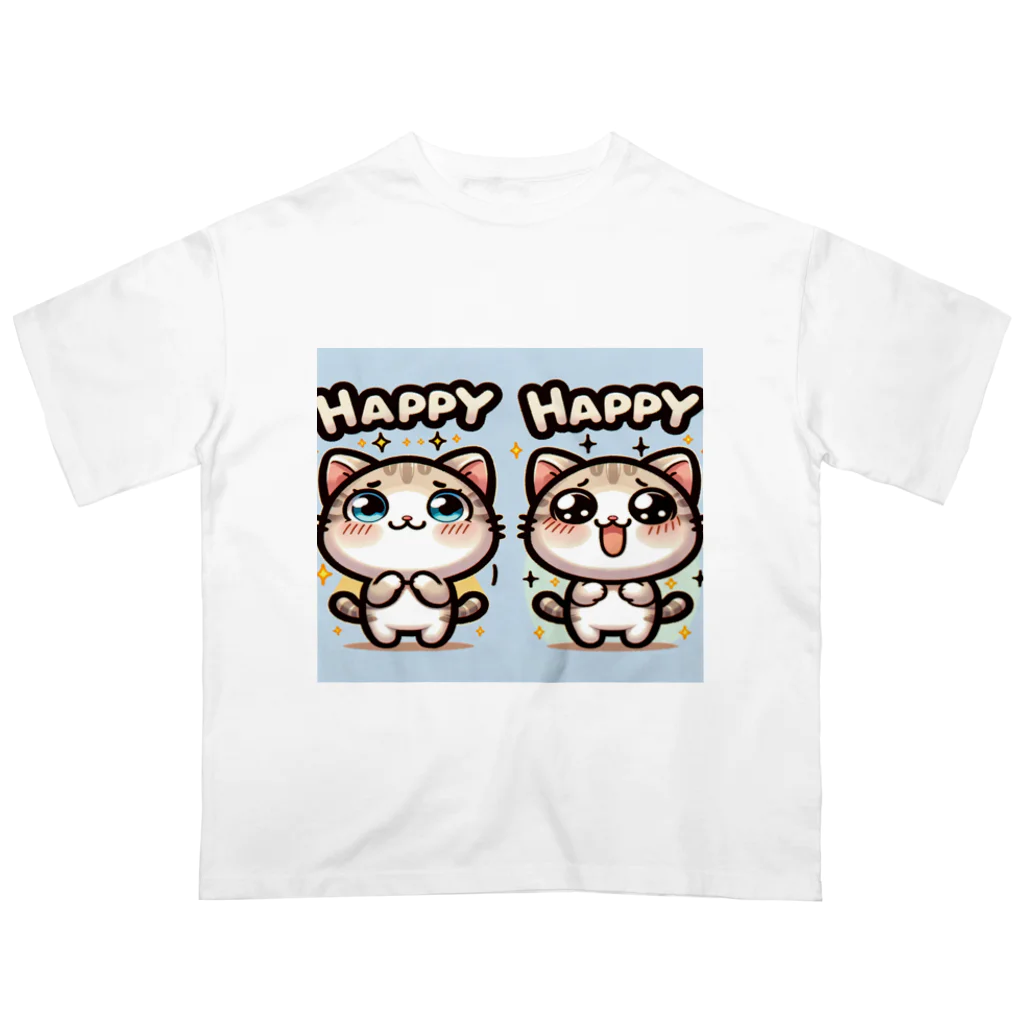 AZtecの双子猫 オーバーサイズTシャツ
