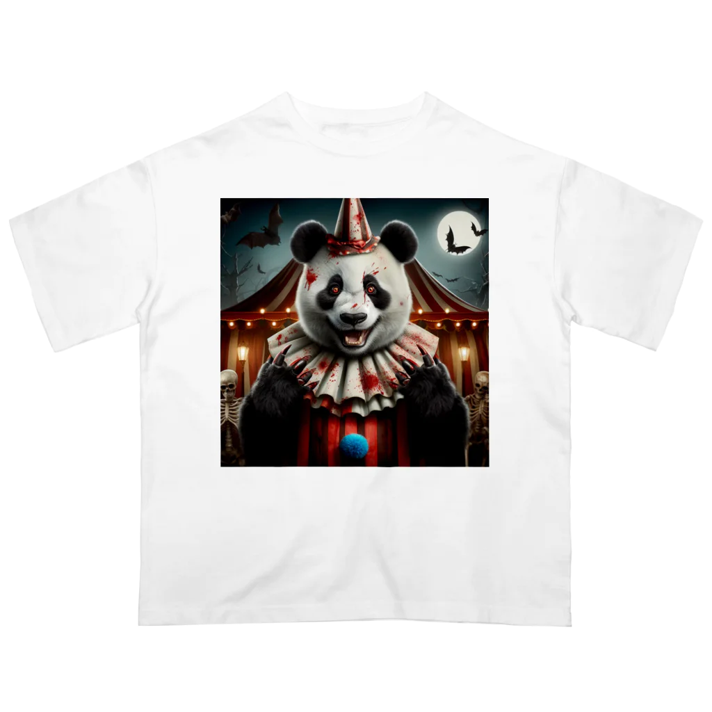 pandaloveのパンダが町にやってくる オーバーサイズTシャツ