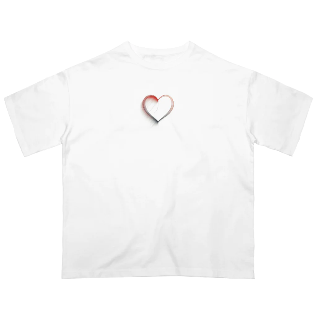 Lovers-chapelのアツいハートが輝く、可愛らしいイラストが登場！ オーバーサイズTシャツ