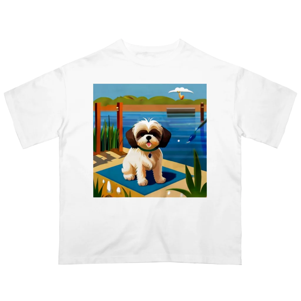 小物屋の夏色シーズー オーバーサイズTシャツ