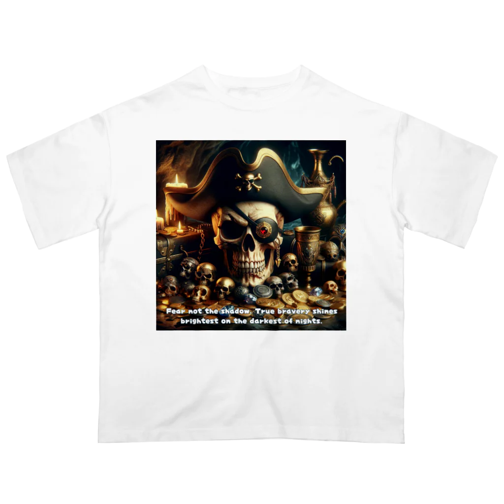 NikuQAIのShadowed Treasures: The Pirate's Legacy Oversized T-Shirt