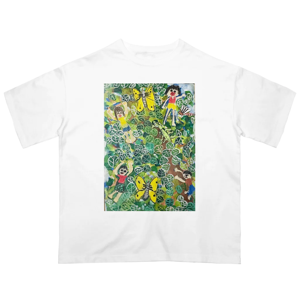 milk-mameの虫とり オーバーサイズTシャツ