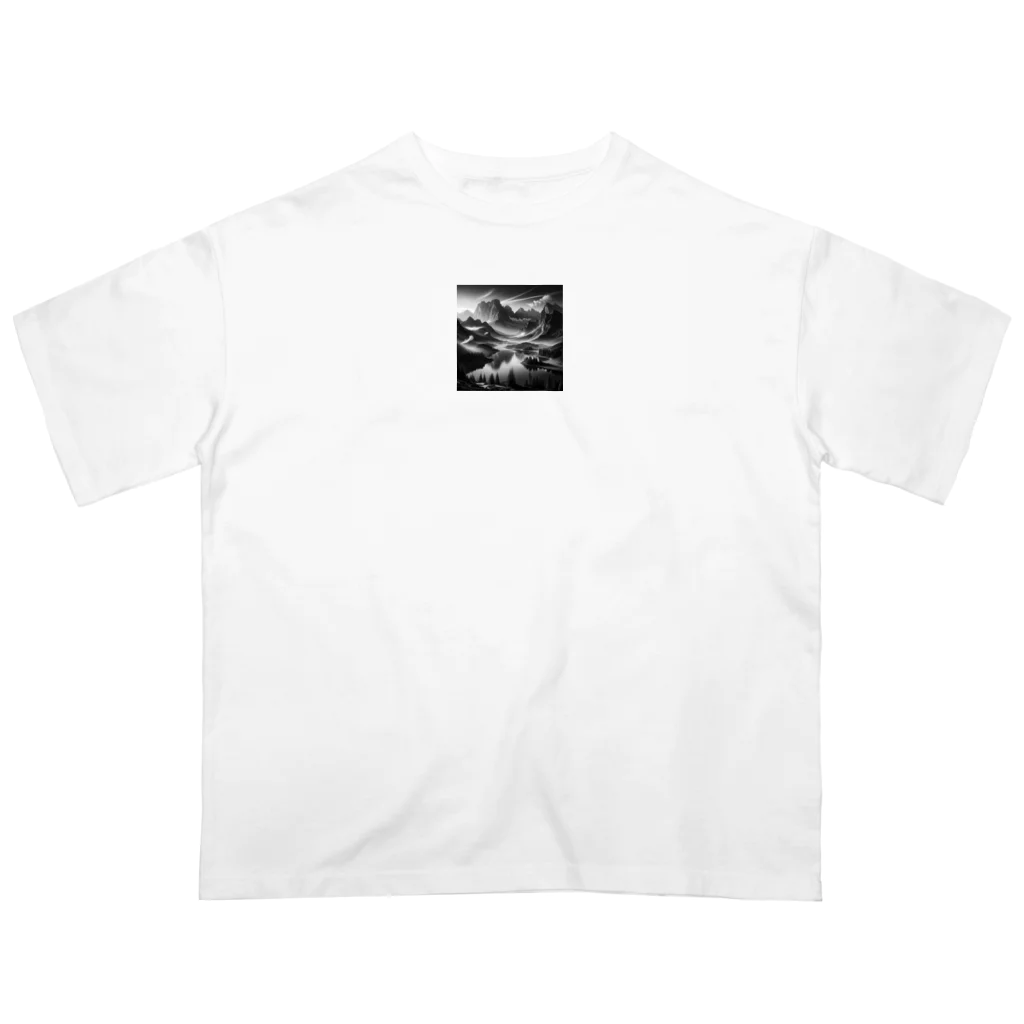 cc-akの白黒風景 オーバーサイズTシャツ