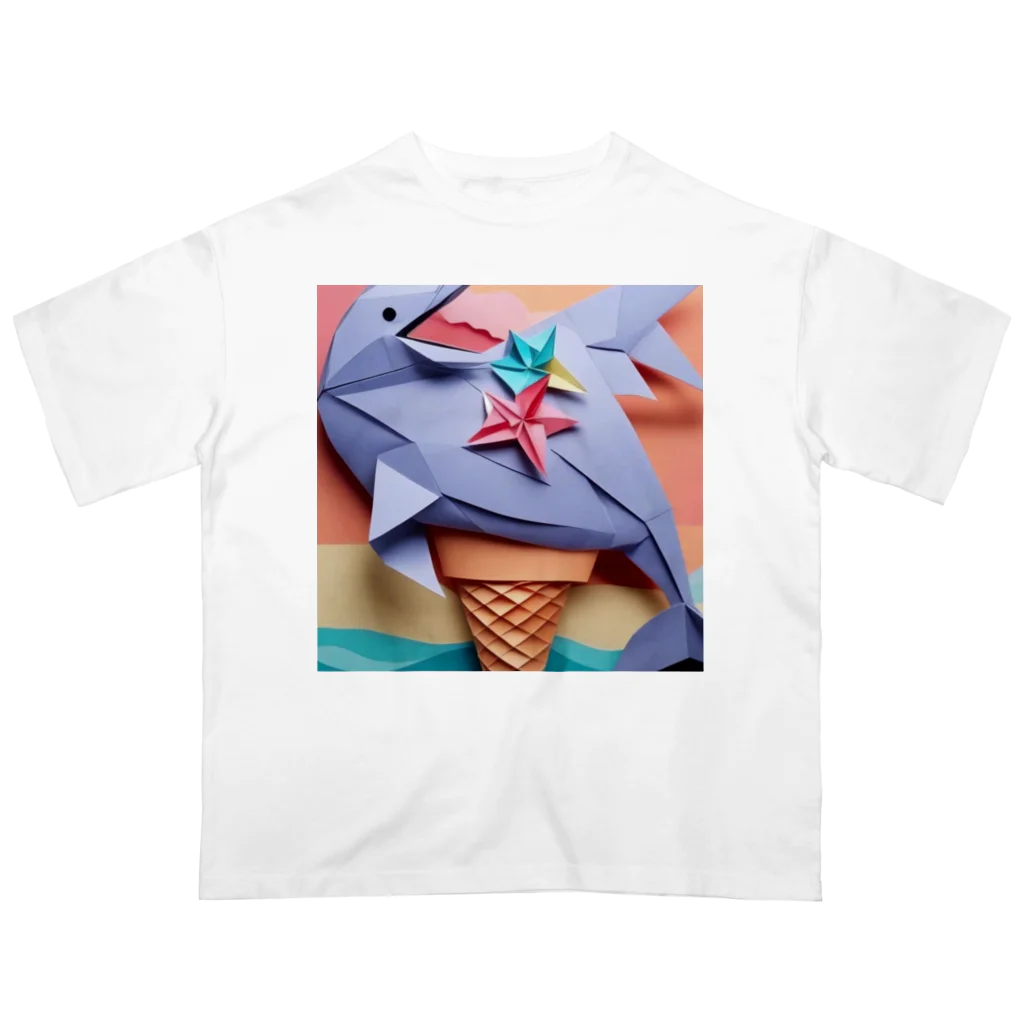 yumiceのice meets オリガミイルカ オーバーサイズTシャツ