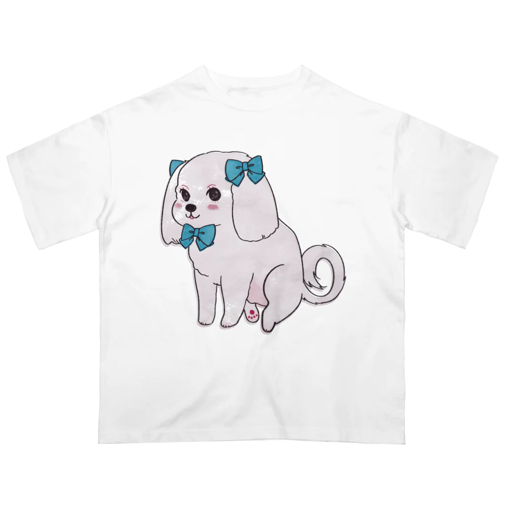 我楽汰倉庫_第二支部(犬)のおしゃれなマルチーズ Oversized T-Shirt