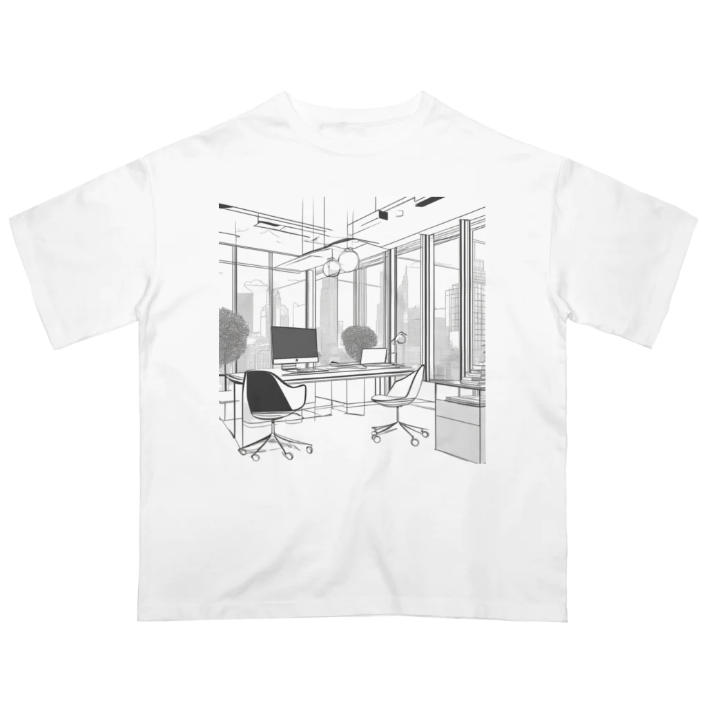 ZeroCreativeのグローバルノマッドオフィス オーバーサイズTシャツ