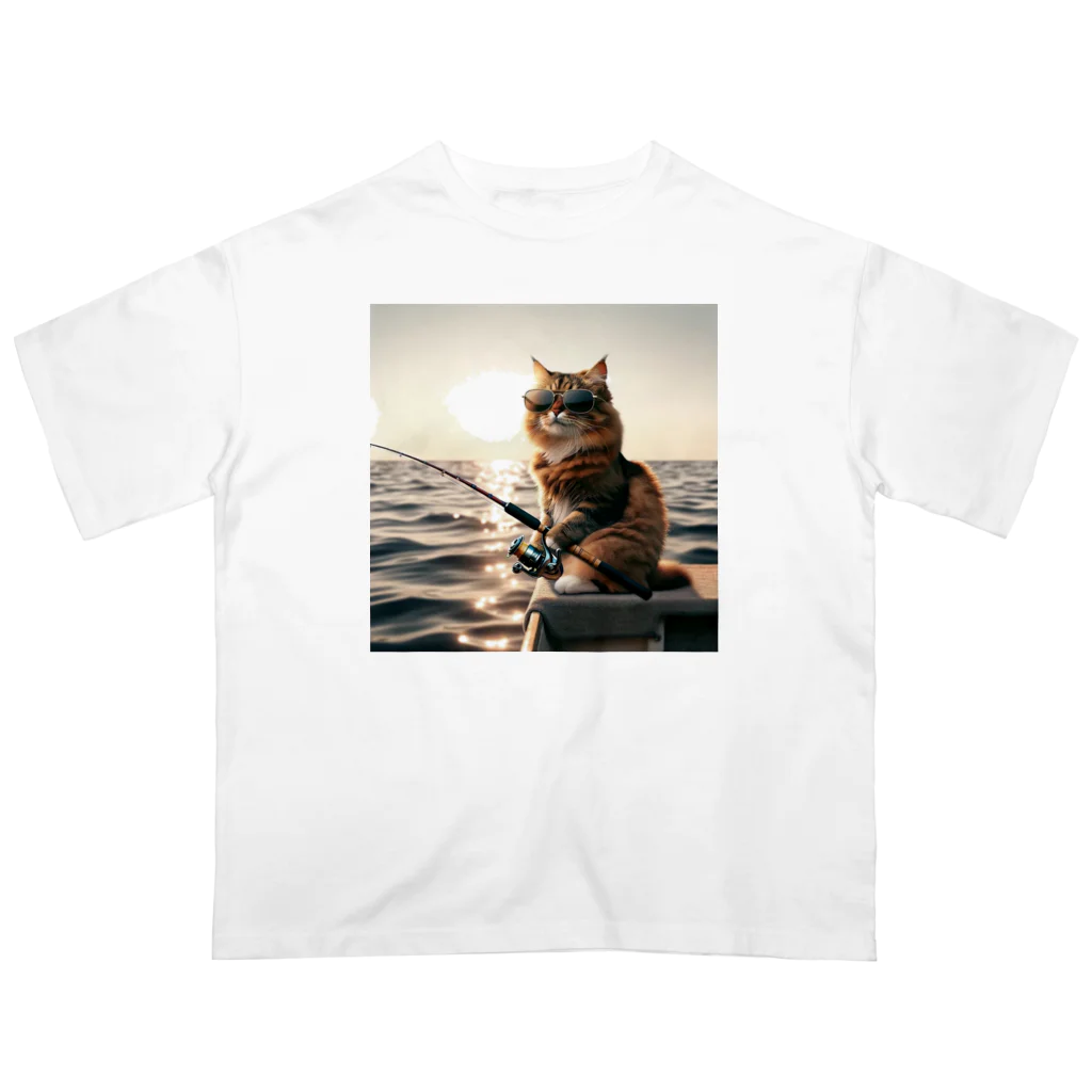 mitsuouの釣り猫 Oversized T-Shirt