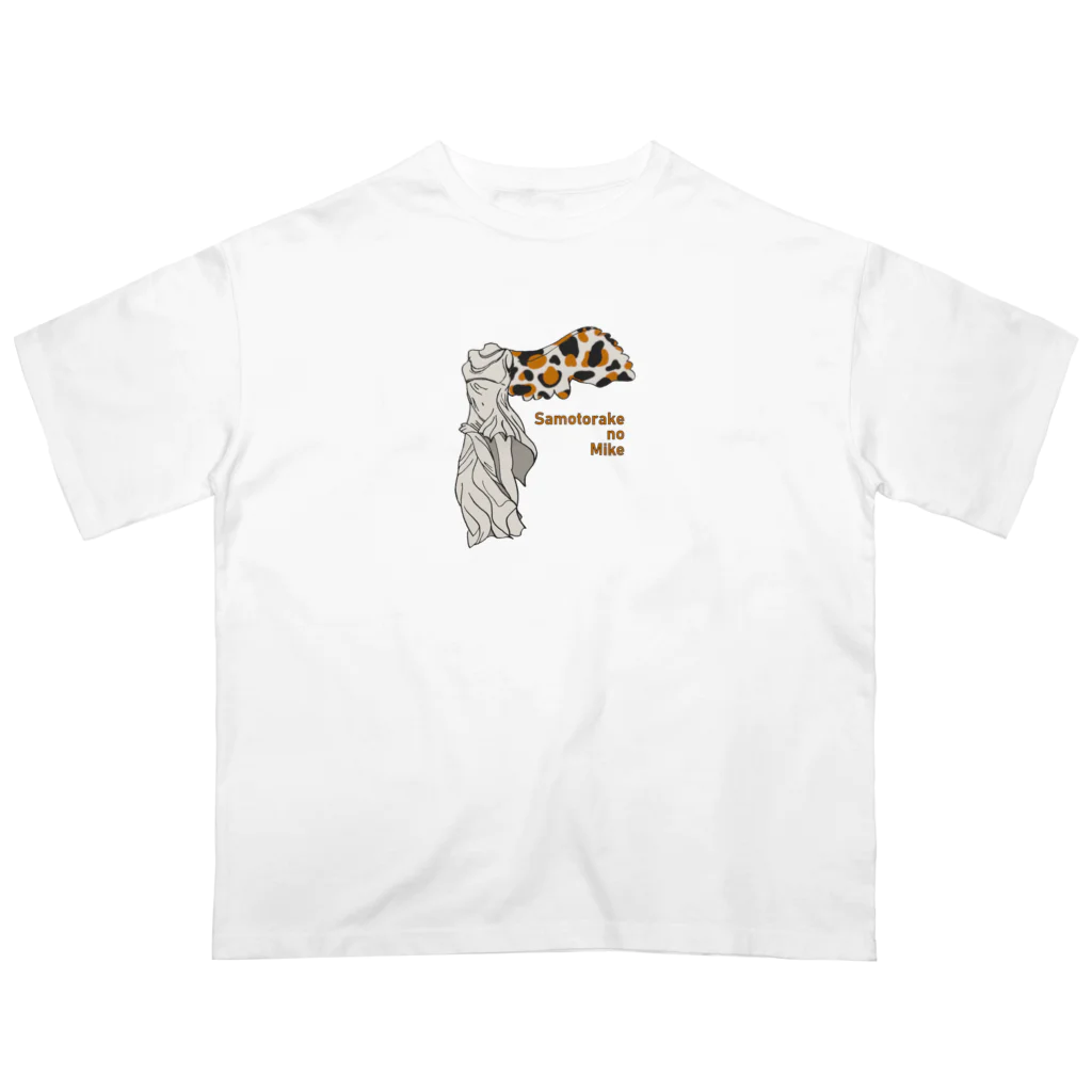 sagarooのサモトラケの三毛（文字あり） Oversized T-Shirt