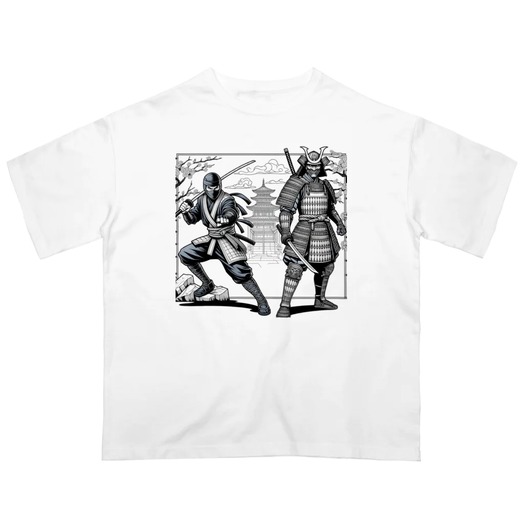 マイティのninja & samurai オーバーサイズTシャツ