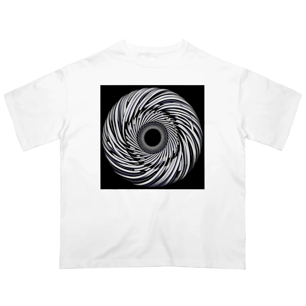 Dexsterのoptical illusion 01 オーバーサイズTシャツ