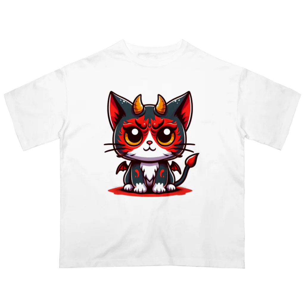 zuuu-の！結構強い悪魔にゃんこ！ オーバーサイズTシャツ