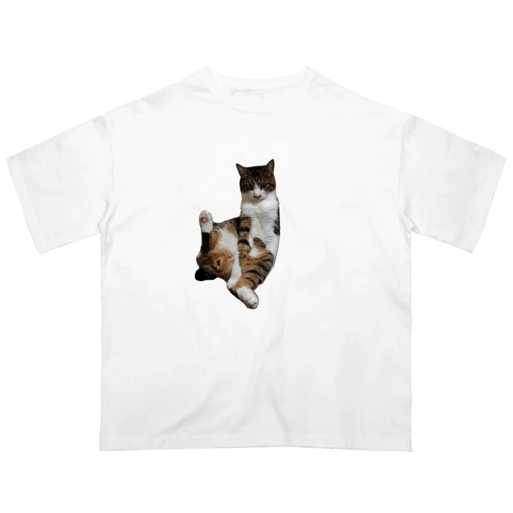 jarのねこのラグ オーバーサイズTシャツ