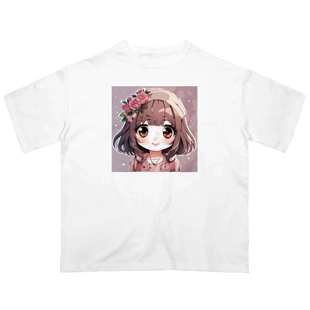 mikukiのかわいい女の子 オーバーサイズTシャツ