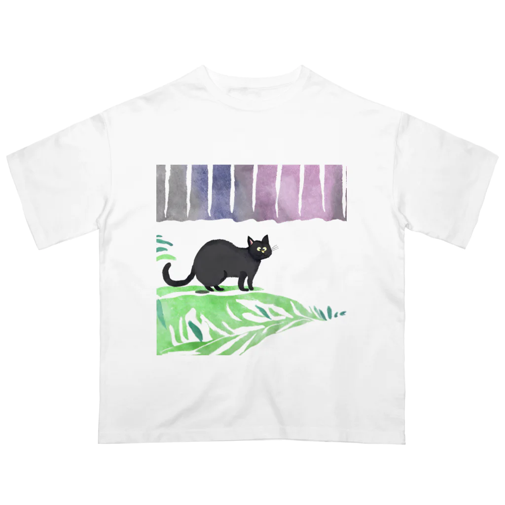 ta-ya_sのなんか抜けてる黒猫 オーバーサイズTシャツ