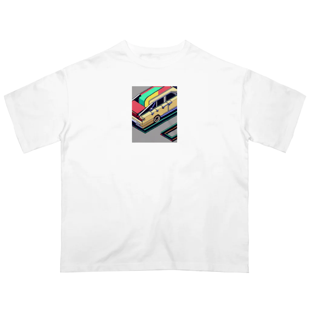 KZ_Graphicsの頭がぼんやりしているサスペンション オーバーサイズTシャツ