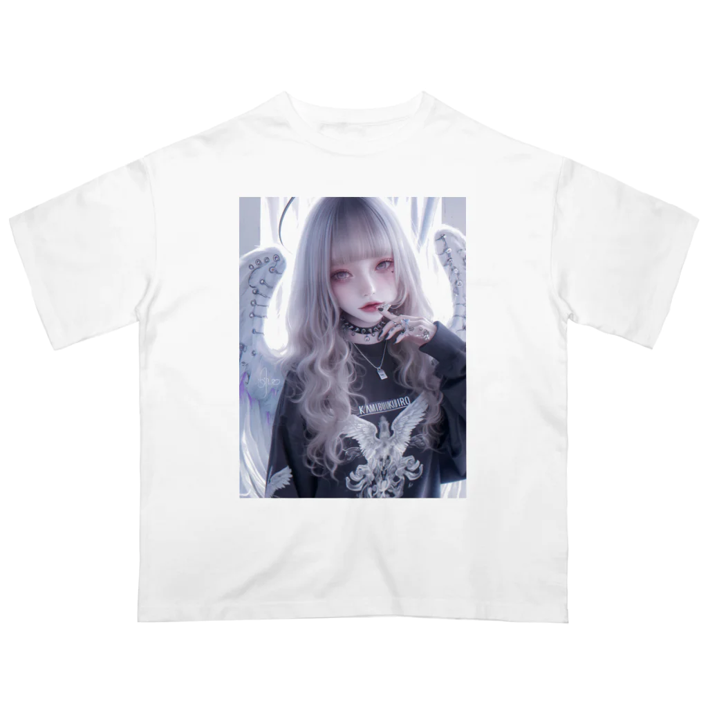 KAMIBUKROの鬼かわいい天使美女 Oversized T-Shirt