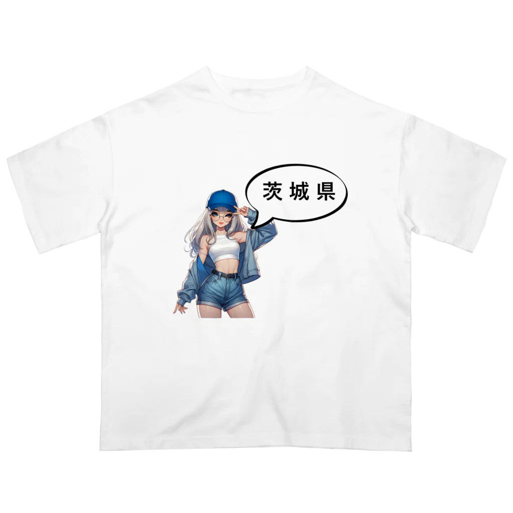 music_japanの茨城ガール（一部両面あり） Oversized T-Shirt