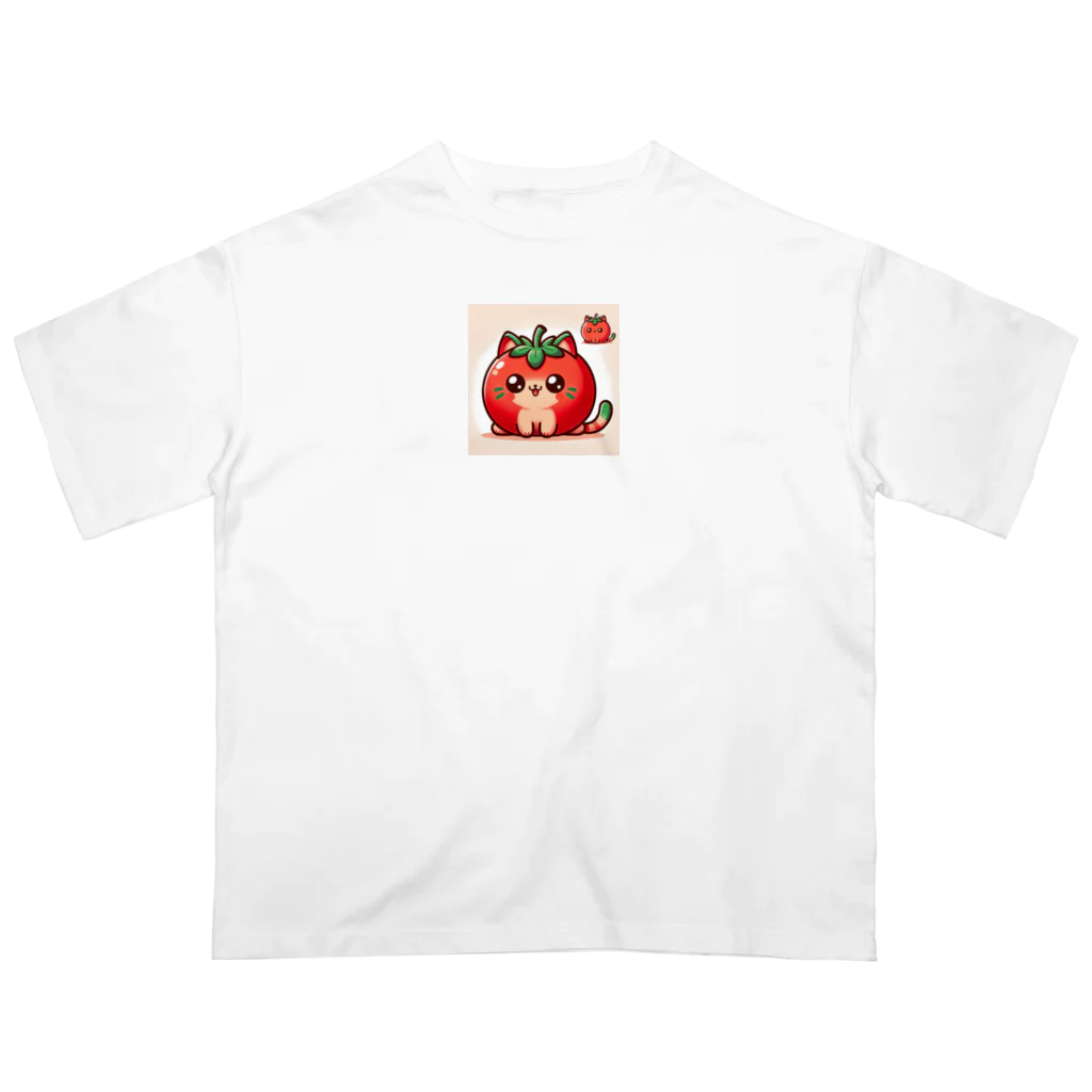 コウヘイのトマト猫 Oversized T-Shirt