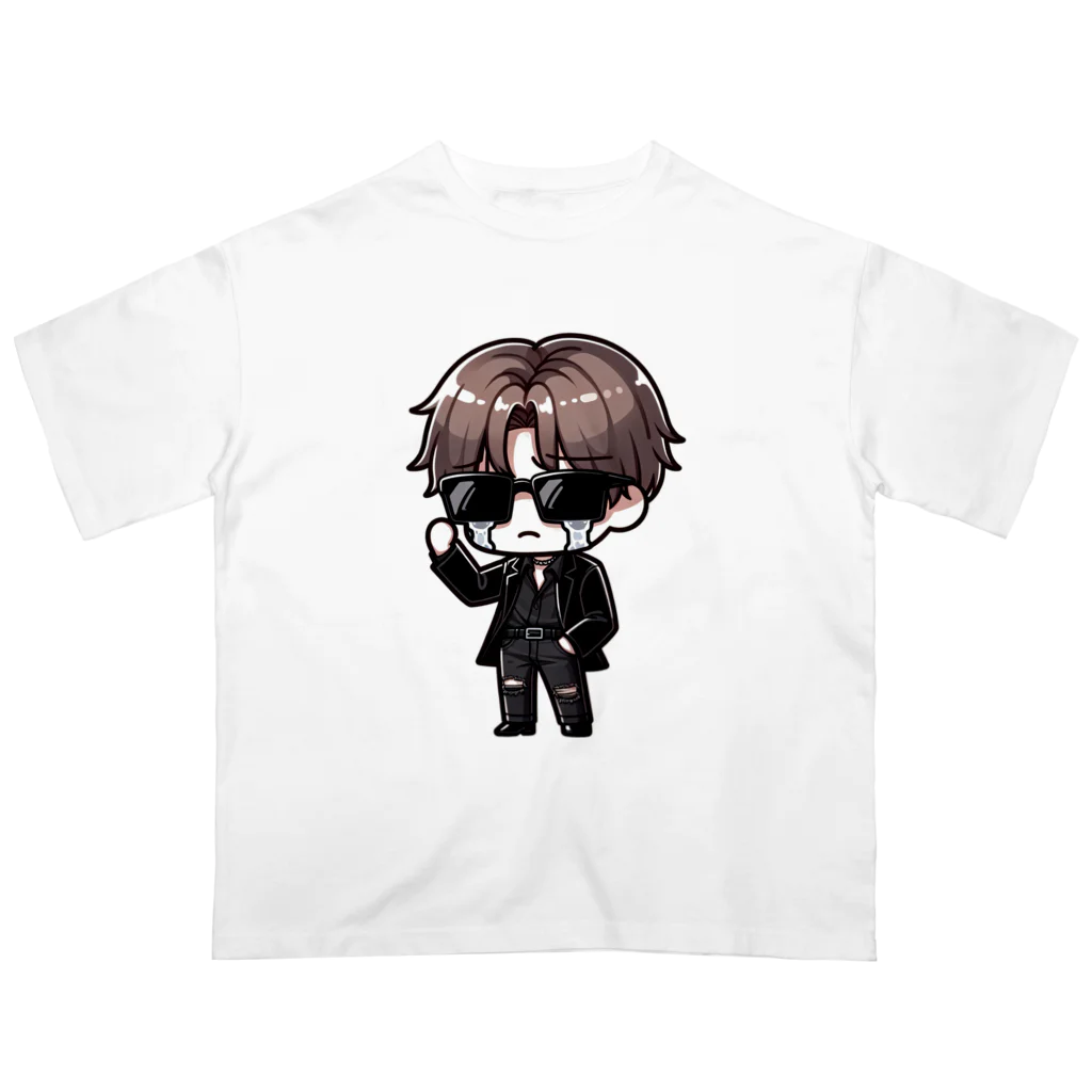 Taki_Workの泣き男くん Oversized T-Shirt