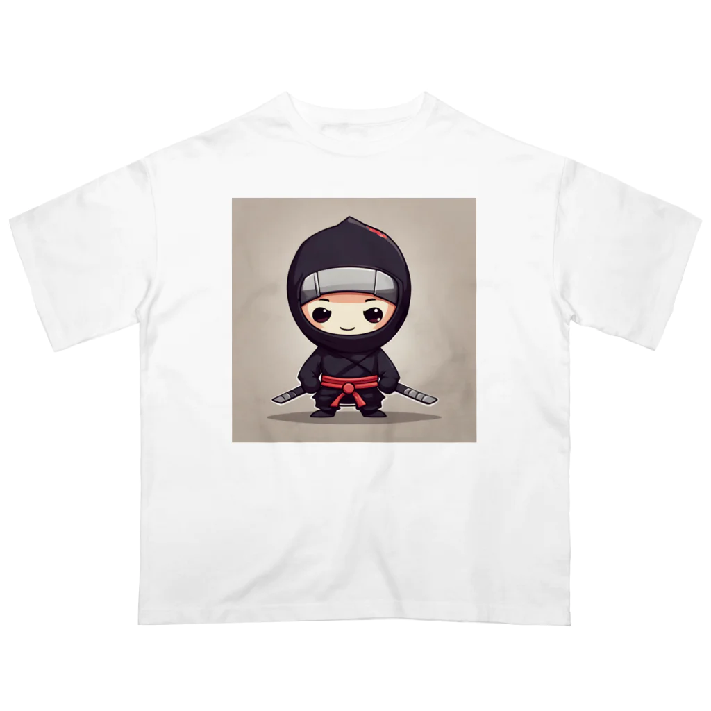 d-design-labのかわいい忍者のイラストグッズ Oversized T-Shirt