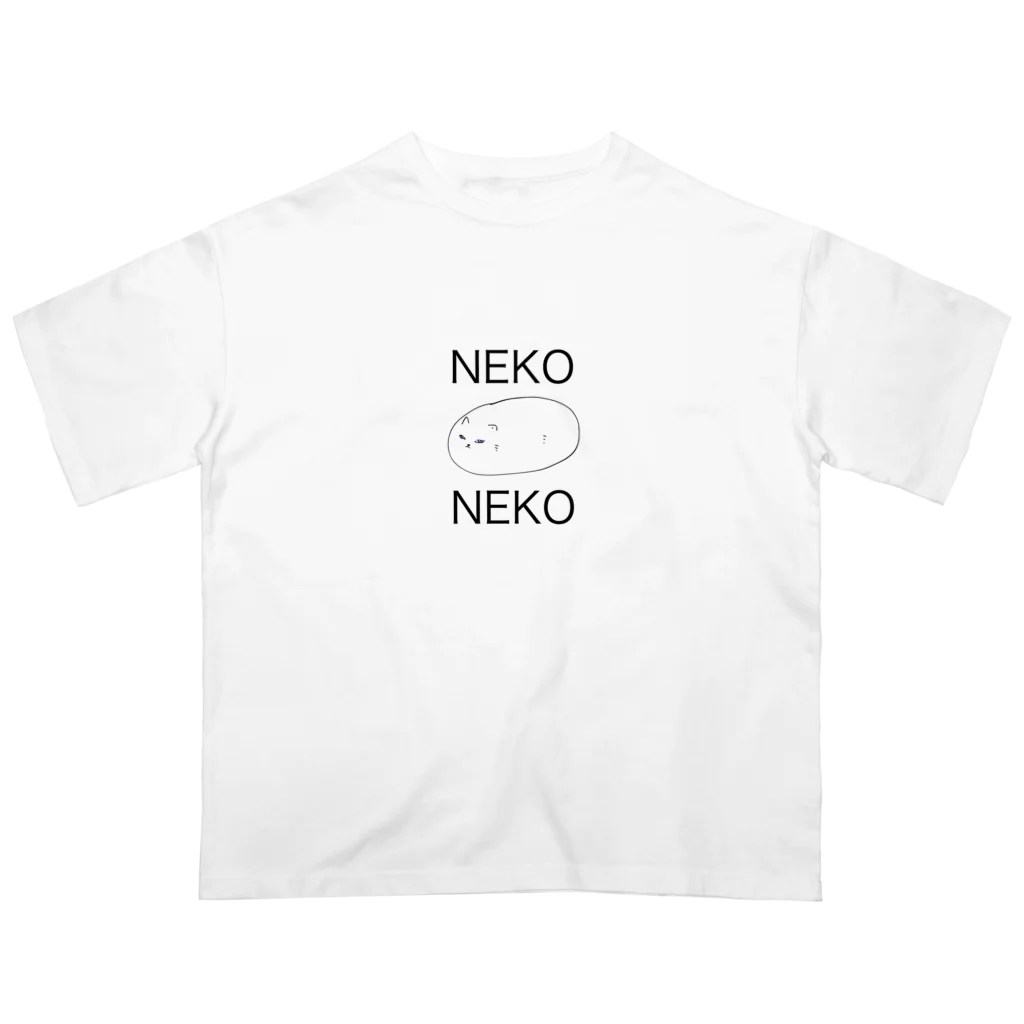 低音にゃーおのお店のNEKONEKO Oversized T-Shirt