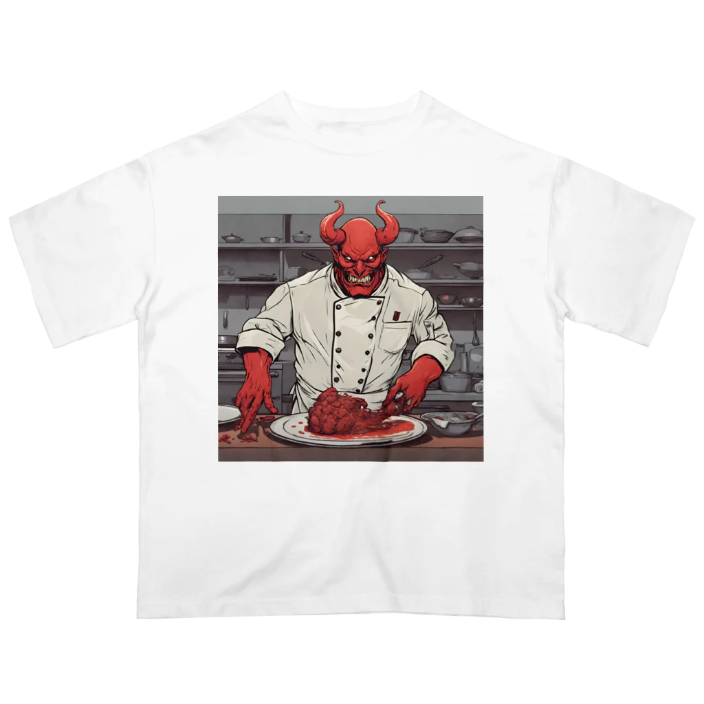 d-design-labのdevil's cookingグッズ Oversized T-Shirt