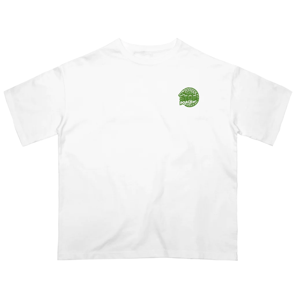 STOP POACHNGのSTOP POACHNG(green) Oversized T-Shirt