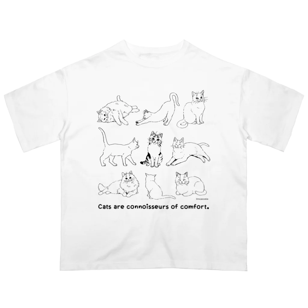 もじゃクッキーのにゃん絵。 オーバーサイズTシャツ