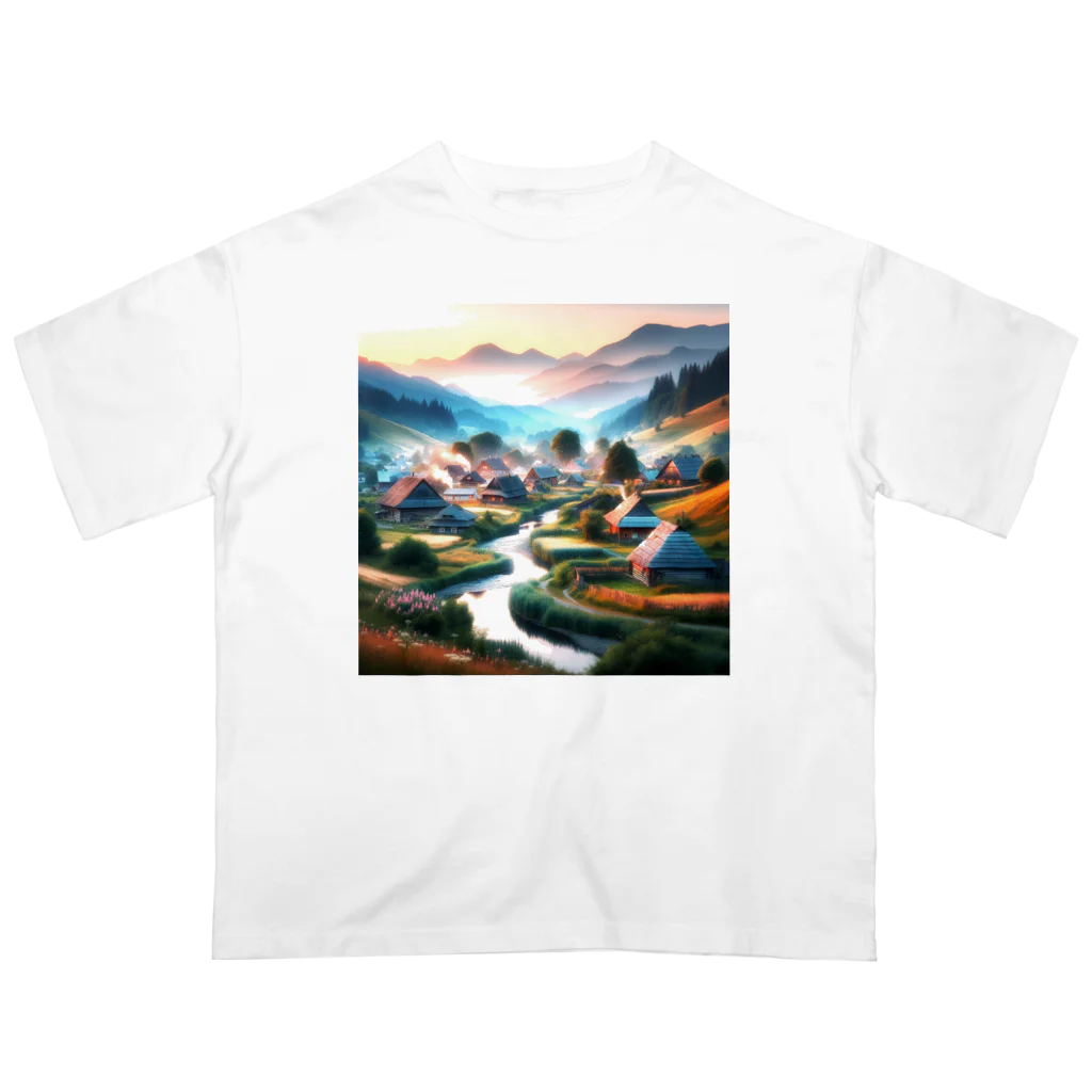 すずらん24の古き良き日本の情景 Oversized T-Shirt