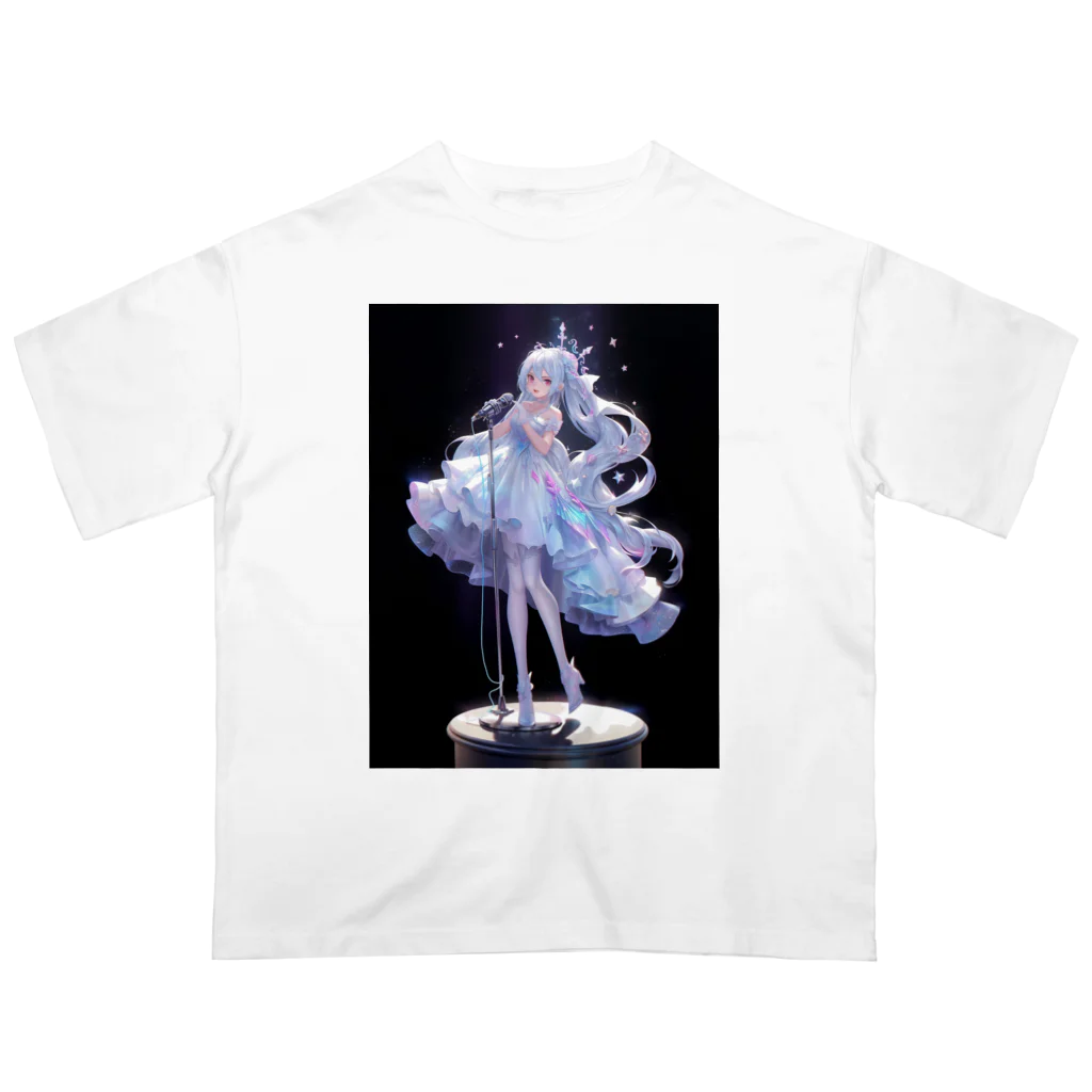 レーザーの純白のアイドル Oversized T-Shirt