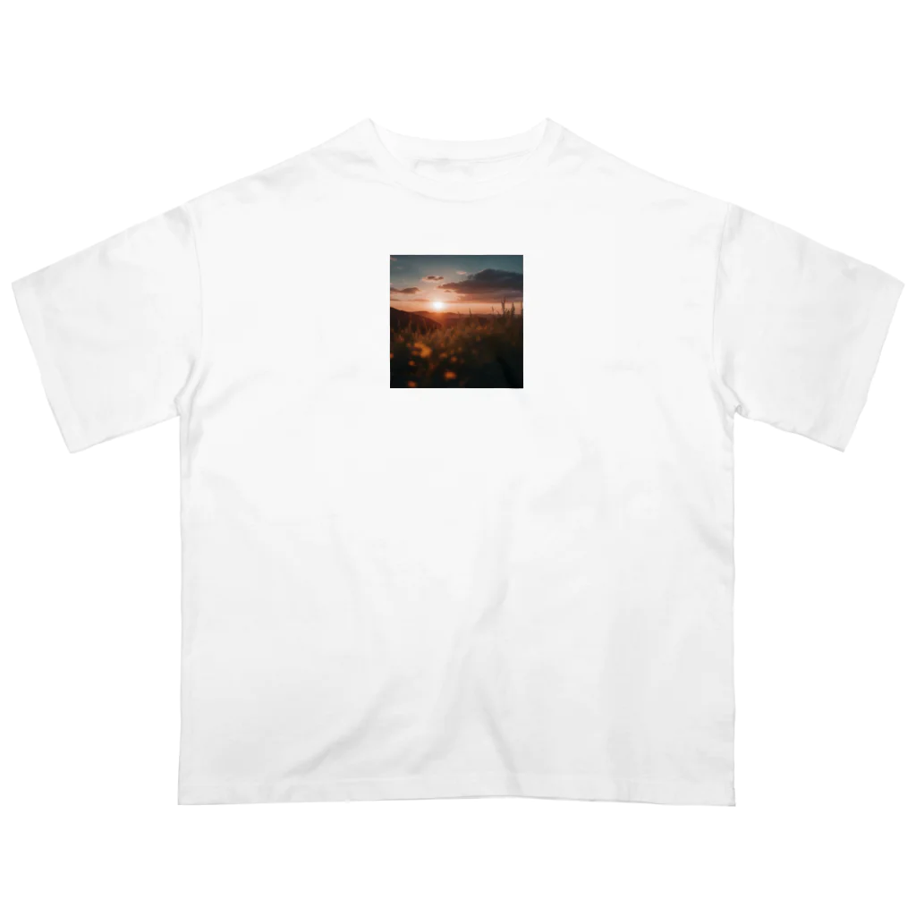 kam-kam0713の夕暮れ時の景色 オーバーサイズTシャツ