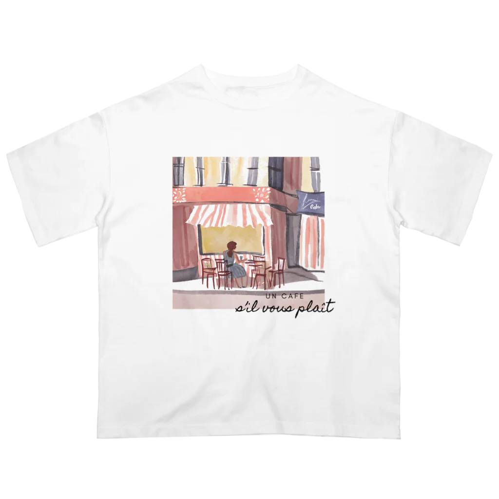 COZY ILLUSTRATION COMPANYのCAFE TIME オーバーサイズTシャツ